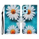 For Realme 9i Colored Drawing Pattern Flip Leather Phone Case(Daisy) - 1