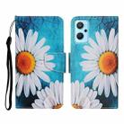 For Realme 9i Colored Drawing Pattern Flip Leather Phone Case(Chrysanthemum) - 1