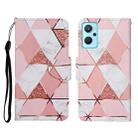 For Realme 9i Colored Drawing Pattern Flip Leather Phone Case(Marble) - 1