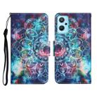 For Realme 9i Colored Drawing Pattern Flip Leather Phone Case(Star Mandala) - 1