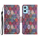 For Realme 9i Colored Drawing Pattern Flip Leather Phone Case(Diamond Kaleidoscope) - 1