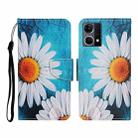 For OPPO Reno7 4G Colored Drawing Pattern Flip Leather Phone Case(Chrysanthemum) - 1