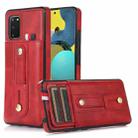 For Samsung Galaxy S20 Wristband Kickstand Wallet Leather Phone Case(Red) - 1