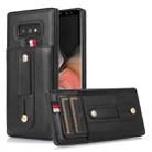 For Samsung Galaxy Note9 Wristband Kickstand Wallet Leather Phone Case(Black) - 1