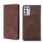 For OPPO K9s/Realme Q3s Skin Feel Magnetic Horizontal Flip Leather Phone Case(Dark Brown) - 1