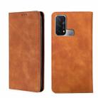 For OPPO Reno5 A Skin Feel Magnetic Horizontal Flip Leather Phone Case(Light Brown) - 1