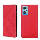For OPPO Realme GT Neo2 5G Skin Feel Magnetic Horizontal Flip Leather Phone Case(Red) - 1