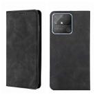 For OPPO Realme Narzo 50A Skin Feel Magnetic Horizontal Flip Leather Phone Case(Black) - 1