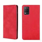 For OPPO Realme V13 5G Skin Feel Magnetic Horizontal Flip Leather Phone Case(Red) - 1