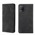 For OPPO Realme V13 5G Skin Feel Magnetic Horizontal Flip Leather Phone Case(Black) - 1