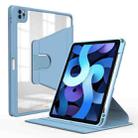 For iPad Pro 11 2022 / 2021 / 2020 / 2018 WIWU Rotary Leather Tablet Case(Blue) - 1