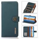 For Xiaomi Redmi Note 11T Pro KHAZNEH Custer Genuine Leather RFID Phone Case(Green) - 1