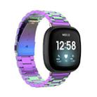 For Fitbit Versa 4/Sense 2/Versa 3/Sense 3 Beads Stainless Steel Watch Band(Colorful) - 1