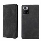 For Xiaomi Redmi Note 10 Pro China Skin Feel Magnetic Flip Leather Phone Case(Black) - 1