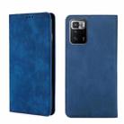 For Xiaomi Redmi Note 10 Pro China Skin Feel Magnetic Flip Leather Phone Case(Blue) - 1