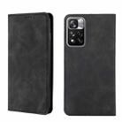 For Xiaomi Redmi Note 11 Pro/Note11 Pro+ 5G Skin Feel Magnetic Flip Leather Phone Case(Black) - 1