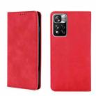 For Xiaomi Redmi Note 11 Pro/Note11 Pro+ 5G Skin Feel Magnetic Flip Leather Phone Case(Red) - 1