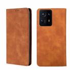 For Xiaomi Mix 4 Skin Feel Magnetic Flip Leather Phone Case(Light Brown) - 1