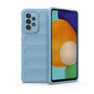 For Samsung Galaxy A52 5G Magic Shield TPU + Flannel Phone Case(Light Blue) - 1