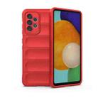 For Samsung Galaxy A52 5G Magic Shield TPU + Flannel Phone Case(Red) - 1