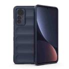 For Xiaomi 12 Lite Magic Shield TPU + Flannel Phone Case(Dark Blue) - 1