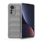 For Xiaomi 12 Lite Magic Shield TPU + Flannel Phone Case(Grey) - 1