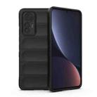 For Xiaomi 12 Lite Magic Shield TPU + Flannel Phone Case(Black) - 1