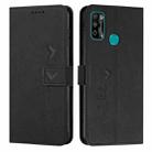 For Infinix Hot 9 Play / 10 Play / 11 Play Skin Feel Heart Pattern Leather Phone Case(Black) - 1