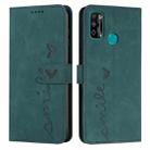 For Infinix Hot 9 Play / 10 Play / 11 Play Skin Feel Heart Pattern Leather Phone Case(Green) - 1