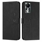 For Infinix Hot 11s NFC Skin Feel Heart Pattern Leather Phone Case(Black) - 1