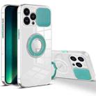 For iPhone 13 Pro Max Sliding Camera Cover Design TPU Phone Case (Mint Green) - 1