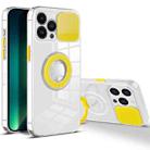 For iPhone 13 Pro Max Sliding Camera Cover Design TPU Phone Case (Yellow) - 1