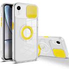 For iPhone XR Sliding Camera Cover Design TPU Phone Case(Yellow) - 1