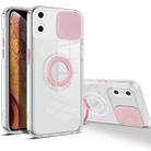 For iPhone X / XS Sliding Camera Cover Design TPU Phone Case(Pink) - 1