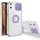 For iPhone XS Max Sliding Camera Cover Design TPU Phone Case(Purple) - 1
