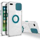 For iPhone SE 2022 / SE 2020 / 8 / 7 Sliding Camera Cover Design TPU Phone Case(Dark Green) - 1