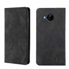 For Nokia C20 Plus Skin Feel Magnetic Horizontal Flip Leather Phone Case(Black) - 1