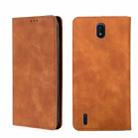 For Nokia C01 Plus/C1 2nd Editon Skin Feel Magnetic Horizontal Flip Leather Phone Case(Light Brown) - 1