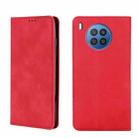 For Huawei nova 8i Skin Feel Magnetic Horizontal Flip Leather Phone Case(Red) - 1