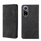 For Huawei nova 9 Skin Feel Magnetic Horizontal Flip Leather Phone Case(Black) - 1