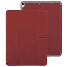 Mutural King Kong Series Deformation Holder Leather Tablet Case For iPad Pro 10.5 2019 / 2017(Red) - 1