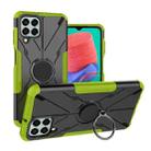 For Samsung Galaxy M33 Global/India Armor Bear Shockproof PC + TPU Phone Protective Case with Ring Holder(Green) - 1