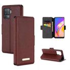 For OPPO F19 Pro / A94 MUXMA MX115 Cross Texture Oil Edge Flip Leather Phone Case(Red) - 1