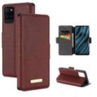 For OPPO Realme V11 5G MUXMA MX115 Cross Texture Oil Edge Flip Leather Phone Case(Red) - 1