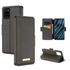 For OPPO Realme V11 5G MUXMA MX115 Cross Texture Oil Edge Flip Leather Phone Case(Grey) - 1