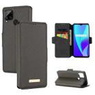 For OPPO Realme C15 / C12 MUXMA MX115 Cross Texture Oil Edge Flip Leather Phone Case(Grey) - 1