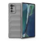 For Samsung Galaxy Note20 Magic Shield TPU + Flannel Phone Case(Grey) - 1