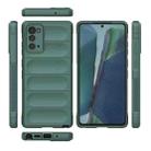 For Samsung Galaxy Note20 Magic Shield TPU + Flannel Phone Case(Dark Grey) - 3