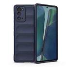 For Samsung Galaxy Note20 Magic Shield TPU + Flannel Phone Case(Dark Blue) - 1