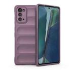 For Samsung Galaxy Note20 Magic Shield TPU + Flannel Phone Case(Purple) - 1